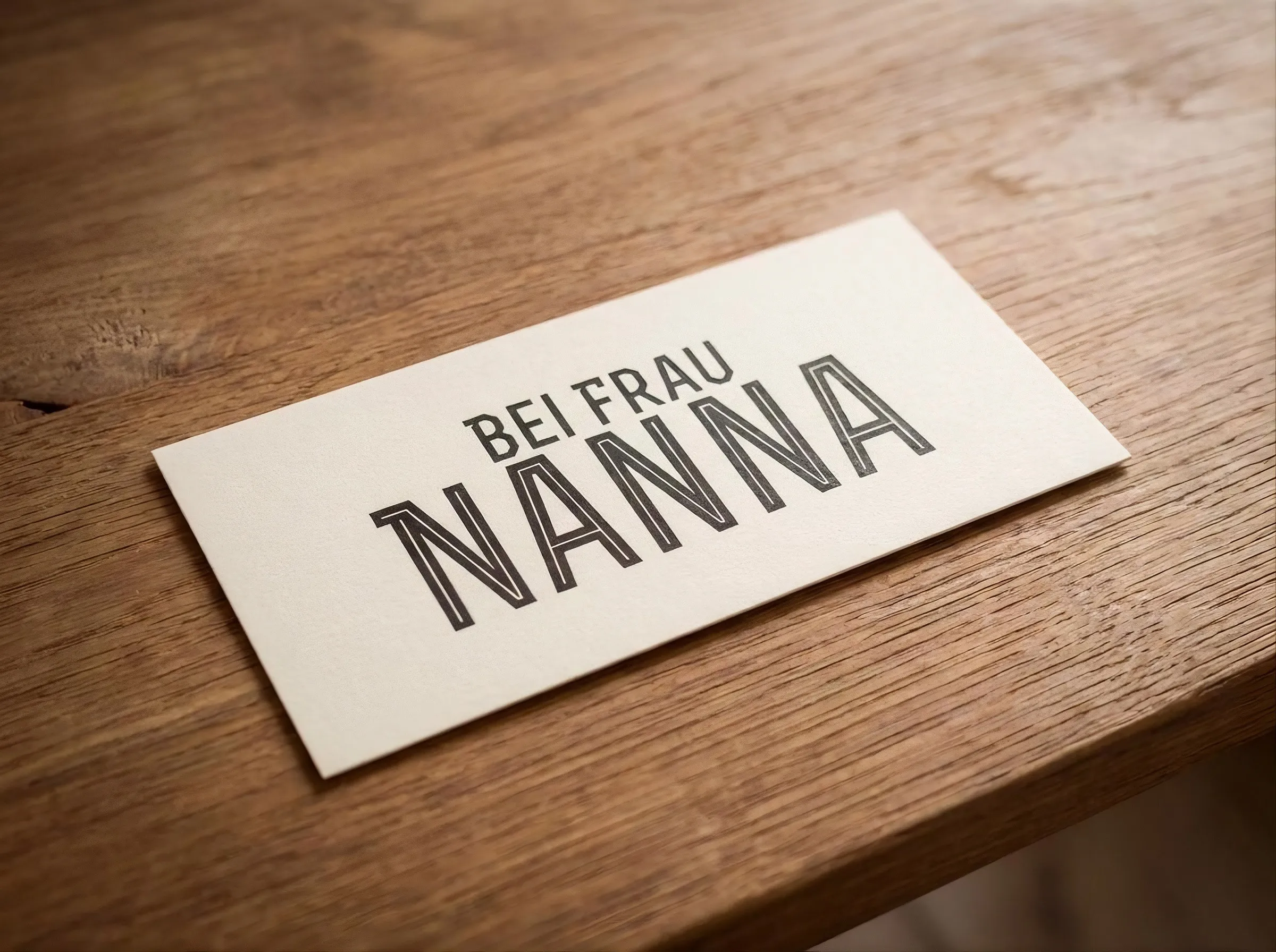 Geschenkgutschein Bei Frau Nanna